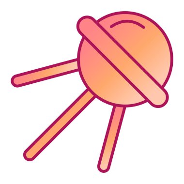 Uydu. Web simgesi vektör illüstrasyonu