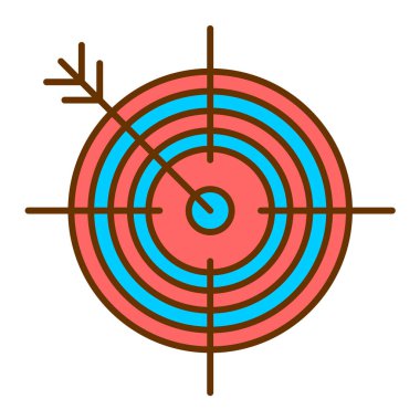 hedef simge vektör illüstrasyonu