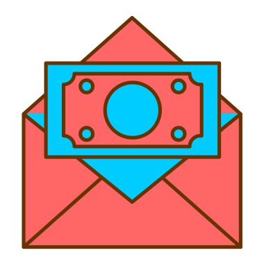 Para için. Web simgesi basit illüstrasyon