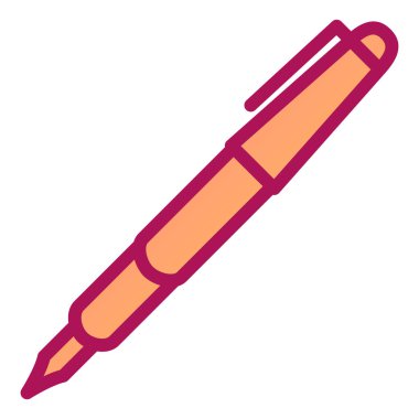 Kalem. Web simgesi basit illüstrasyon