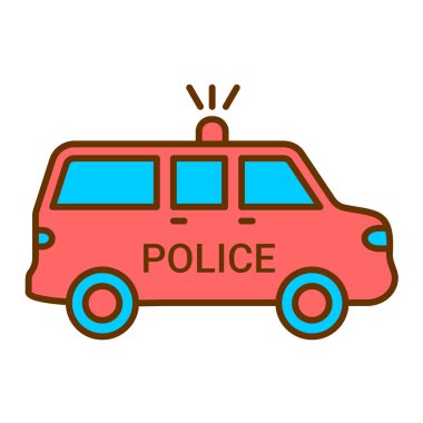 Araba yolu simgesi vektörü. izole edilmiş bir sembol.