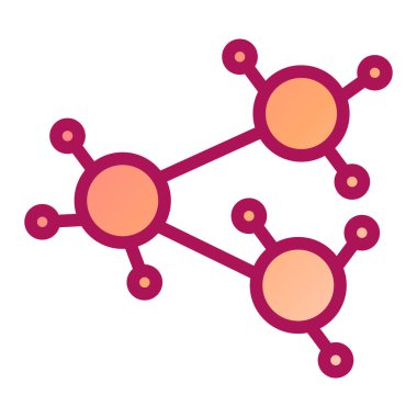 Molekül simgesi vektör illüstrasyonu