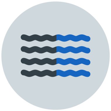 Su. Web simgesi basit illüstrasyon