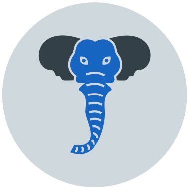 Fil. Web simgesi basit illüstrasyon