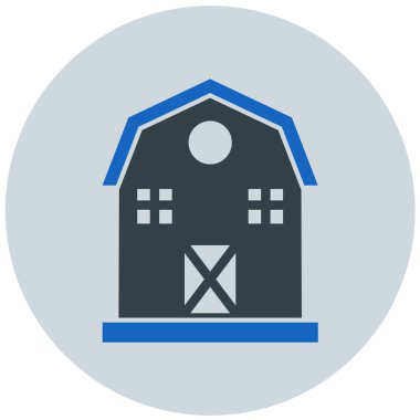 ahır modern simge vektör illüstrasyonu 