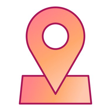 harita pin ikonu vektör illüstrasyonu