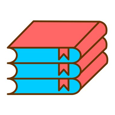 kitap simgesi vektör illüstrasyonu