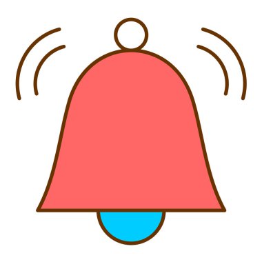 Alarm saat simgesi vektör illüstrasyonu