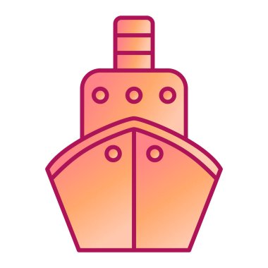 Gemi. Web simgesi basit illüstrasyon