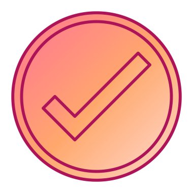 İşaret simgesini işaretle. vektör illüstrasyonu