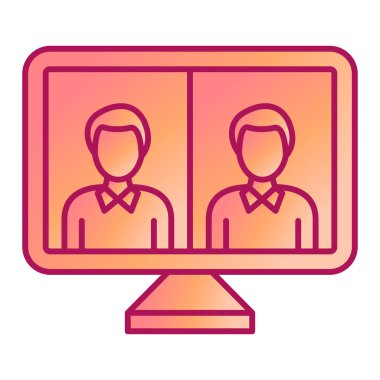 bilgisayar web simgesi basit illüstrasyon