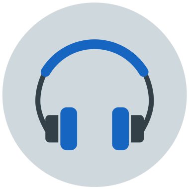 Kulaklık. Web simgesi basit tasarım