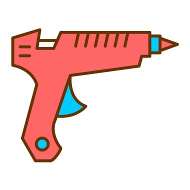 Yapıştırıcı Silahı modern ikon vektör çizimi 