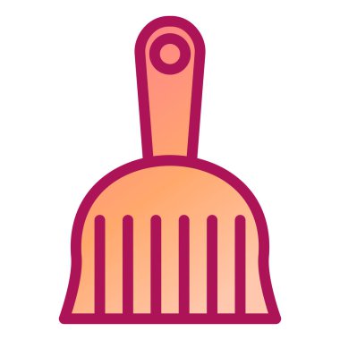 Temizlik. Web simgesi basit illüstrasyon