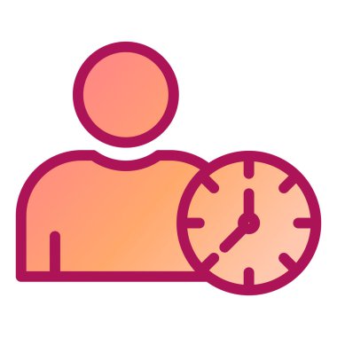 Kolayca düzenleyebilen veya düzenleyebilen zaman yönetimi vektörü simgesi