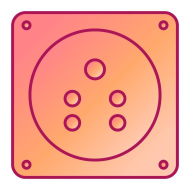 Kumarhane çipi ikonu. vektör illüstrasyonu