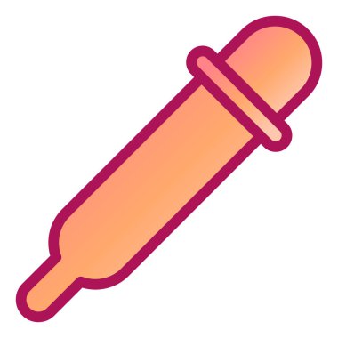 pipette simgesi vektör çizimi