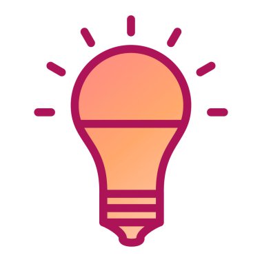 ampul simgesi vektör illüstrasyonu