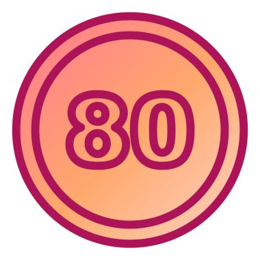 Sekiz numara, vektör illüstrasyonu