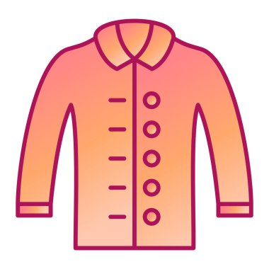 moda ceketi simgesi, vektör illüstrasyonu