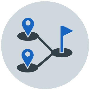 konum. Web simgesi basit illüstrasyon