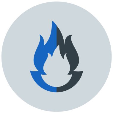 Ateş vektörü simgesini ateşle