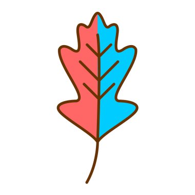 sonbahar yaprağı izole edilmiş ikon vektör illüstrasyon tasarımı