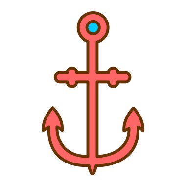 çapa simgesi vektör illüstrasyonu