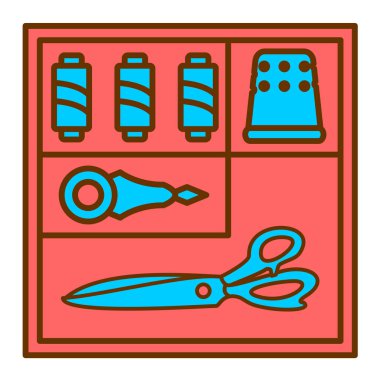 Modern simge vektör illüstrasyonu dikiliyor 