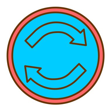 Simge vektör illüstrasyonunu tazele