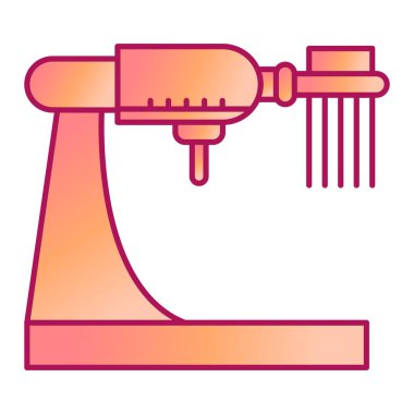 Bir matkap simgesinin vektör illüstrasyonu