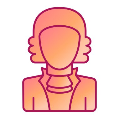 kadın avatar karakter vektör illüstrasyon tasarımı