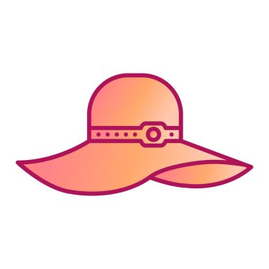 Şapka ikonu. düz vektör illüstrasyonu
