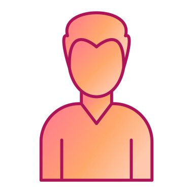 Man avatar karakter vektör çizimi tasarımı