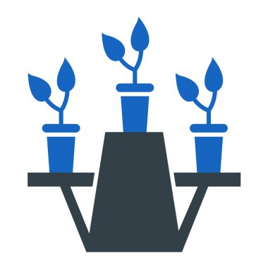 saksı bitkileri vektör çizimi tasarımı