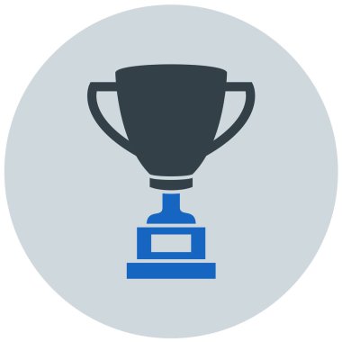 Kupa. Web simgesi basit illüstrasyon