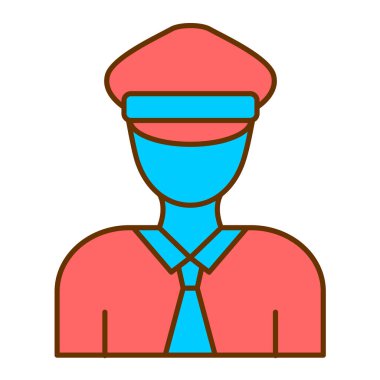 Adamım. Web simgesi basit illüstrasyon