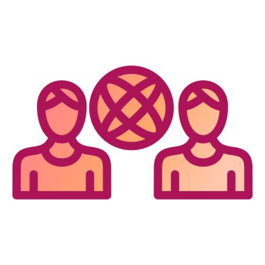 İletişim. Web simgesi basit illüstrasyon