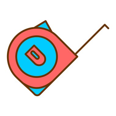 bant modern simge vektör illüstrasyonu ölçülüyor 