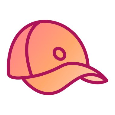 Bir beyzbol şapkasının vektör illüstrasyonu