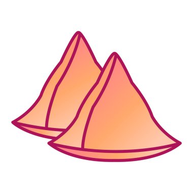 Volkan simgesi vektör illüstrasyonu