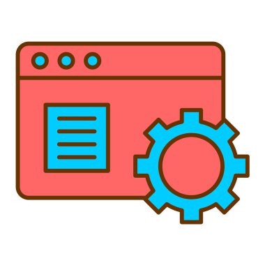 Ayarlama. Web simgesi basit illüstrasyon