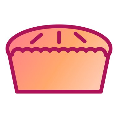 Tatlım. Web simgesi basit illüstrasyon