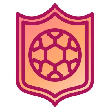 Kalkan. Web simgesi basit tasarım