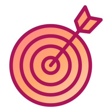 Hedef. Web simgesi basit illüstrasyon