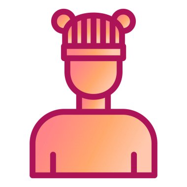 Adam avatar ikonu. vektör illüstrasyonu