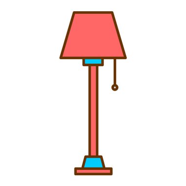 Lamba ikonu. Web için basit masa vektör simgeleri çizimi