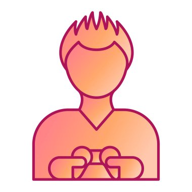 Gözlüklü adam ve kalp vektör çizimi tasarımı