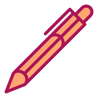 Kalem. Web simgesi basit illüstrasyon