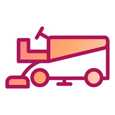 El arabası. Web simgesi basit illüstrasyon